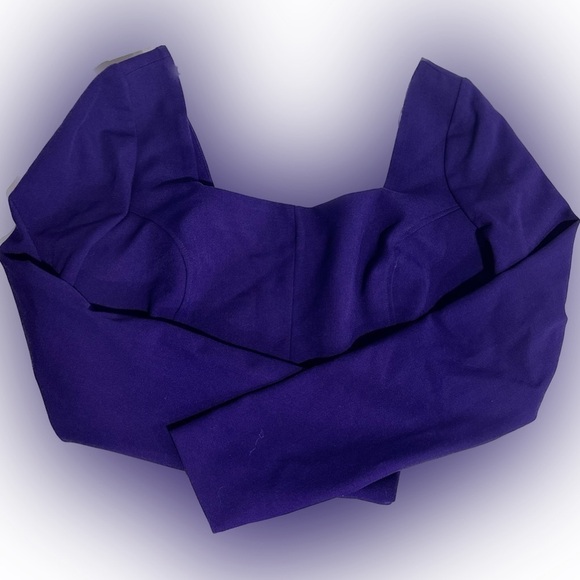 Women’s Zara Purple Crop Top Long sleeved Size XL - Picture 2 of 4